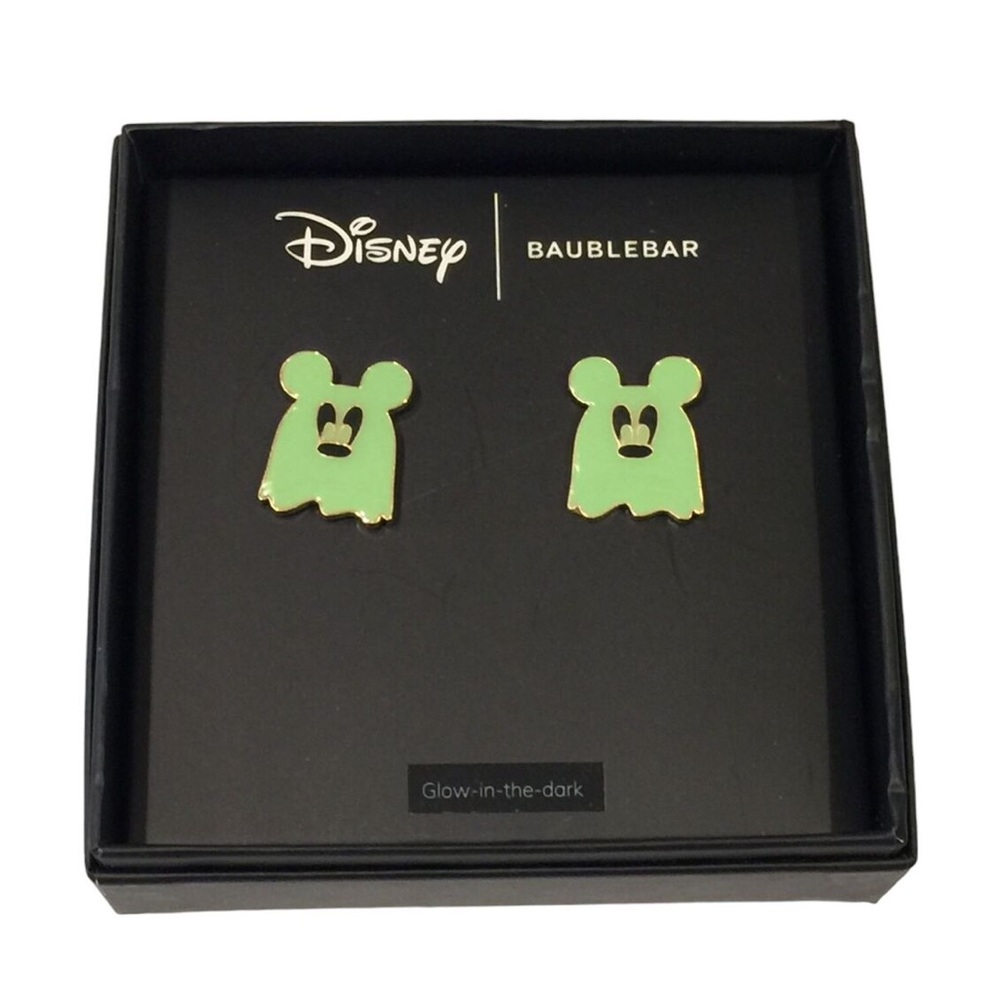 Disney nwt Halloween ghost BaubleBar Glow-in-the-Dark Earrings